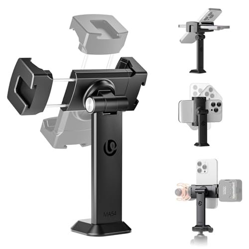 Ulanzi スマホホルダー 三脚 スマートフォンホルダー Ukaクイックリリース対応 コールドシュー付き 横も縦も撮影可 1/4ネジ穴付き 3