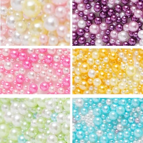 LIKENNY パール レジン封入 樹脂 デコきゅう 穴無しアクセサリーパーツ ネイルアート 手芸用品 DIY こんごうすんぽう ビーズアクセサ