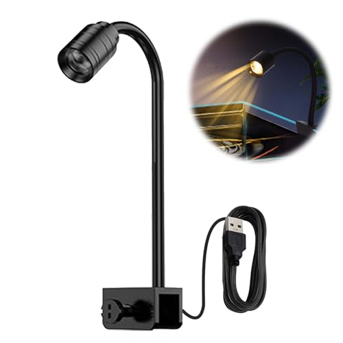 PAVIKE水槽ライト3Wアクアリウムライト ledライト水槽 水槽照明 熱帯魚ライト クリップ式水 ...