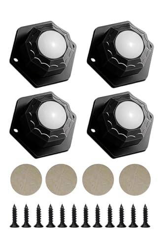 粘着テープ式 ナイロン車輪ボール静的 どこでもキャスター スムーズに360度回転 ボール車輪 家具用キャスター 両面接着キャスター 耐荷重80k