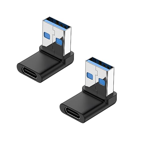 YFFSFDC USB 3.0 アダプタ L型 アダプタ 2個セット USB 直角変換 USB Type A L字型変換アダプタ 小型 軽量 U