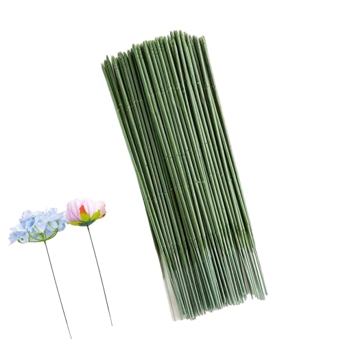 KENASTA 造花セット グリーン 地巻ワイヤー 50本セット 手芸 フラワーアレンジメントキット 造花テープ..