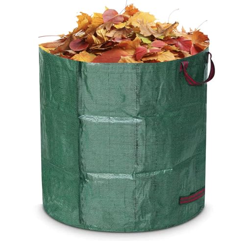 NKAKTSU ガーデンバッグ 再利用可能 麻袋 自立式 折りたたみ式 大型 庭用袋 ハンドル付き たい肥 落ち..