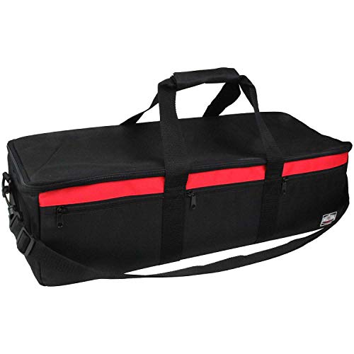 SK11エスケー11 マルチクリーナーバッグ SMCB-BK 掃除機収納 ツールバッグ ブラック&レッド ショルダー..