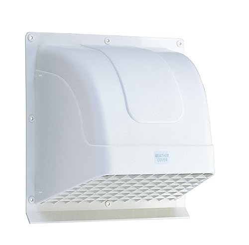高須産業 ウエザーカバー20cm換気扇用 ホワイト WK-20W
