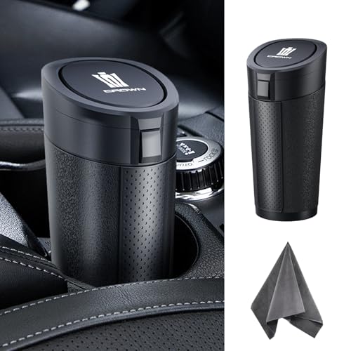 クラウン 車用ゴミ箱 スリム ボトル型 ソフトゴミ箱 蓋を開ける2つの方法、CROWN クラウン クラウンス..