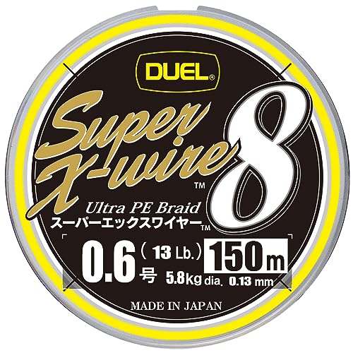 樂天商城 - DUEL デュエル PEライン 釣り糸 スーパーエックスワイヤー8 ライン 釣りライン 釣具 高強度 高感度 0.6号 150m 5色/イエ