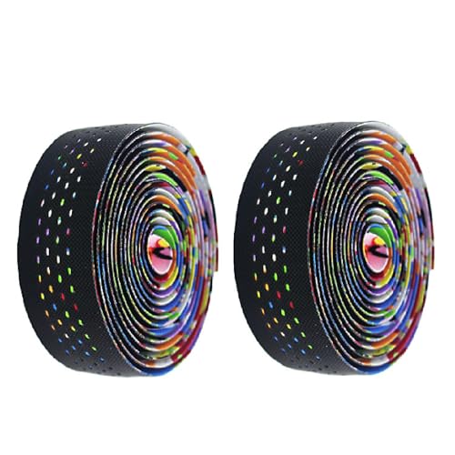 Azarxis 自転車 バーテープ ロードバイク バーテープ ハンドルバー エンドプラグ付き クッション 滑り..