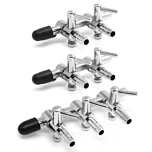 エアーチューブ用 分岐コック エアー量調節 エアコントロール エアレーション エアーチューブ分岐管 継手 酸素分岐 5ウェイ 4ウェイ 3ウェイ