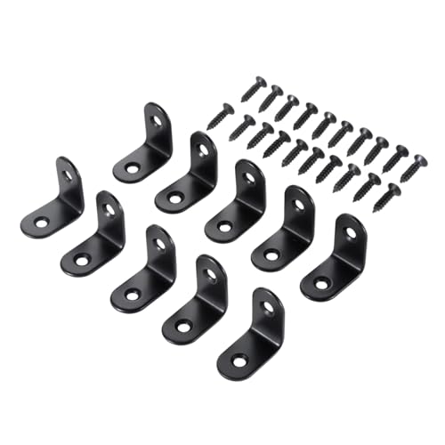 転倒防止 L字 金具 セット ステンレススチール アングル 金具 L25mm x W16mm x H25mm 特殊ネジ付き 40本 家具固定 棚