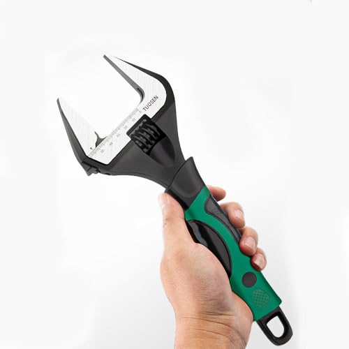 モンキーレンチ ワイドモンキーレンチ ワイド アジャスタブルレンチ 多機能スパナ 250mm 最大開口60mm 調整可能 目盛付 水道管 配管