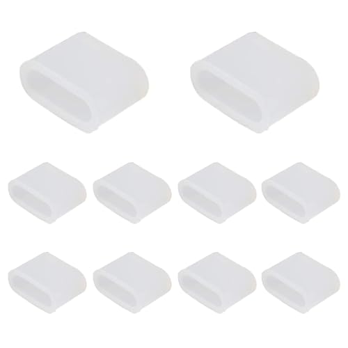 ChasCoCo USB Type-C コネクタ用 ケーブル先端用キャップ 保護カバーキャップ 10個入りとうめい透明