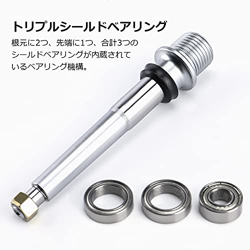 CXWXC 自転車 ペダル フラットペダル トリプルシールドベアリング 9/16インチ アル...