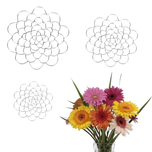 YFFSFDC フラワーアレンジメントホルダー 3サイズ3個セット多穴生け花ツール 花留め 茎 植物 固定 花 ..
