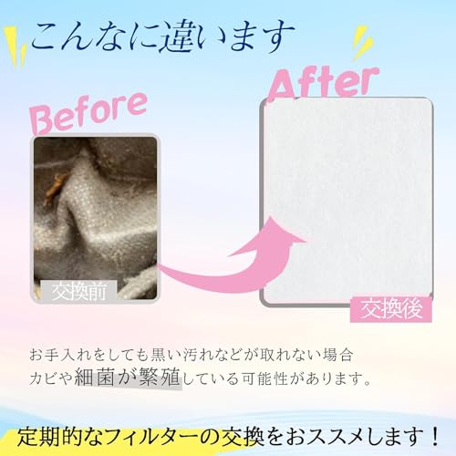 ISTORA シャープ用 空気清浄機 フィルター FZ-PF70K1 互換品 6枚セット マジックテープ付き 使い捨てタイプ 説明書付属 ホコリ