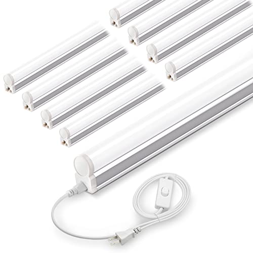 Barrina LED蛍光灯 40形 器具一体型 117cm 6500K 昼光色 2200ルーメン 消費電力20W スイッチ付電源コー..