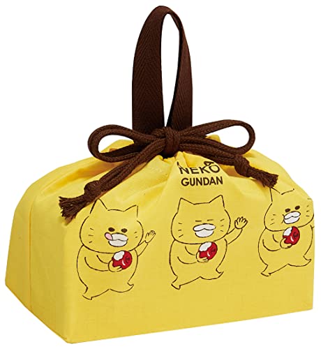 スケーターSkater お弁当袋 子供用 巾着 ランチバッグ 日本製 ノラネコぐんだん 男の子 女の子 KB7-A