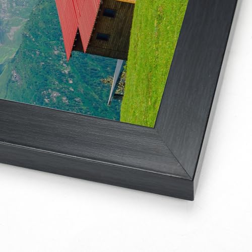 Serwrsw 額縁 正方形 フォトフレーム 50角 写真 額 50x50cm ポスター 絵 壁掛け ブ...
