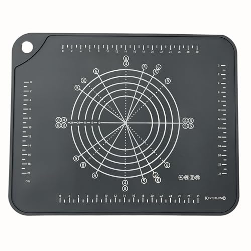 ケヴンハウンKevnhaun ベーキングマット 3等分・5等分も測れる 50×40cm 電子レンジ・オーブン可 食洗機対応 製菓マット お菓子や