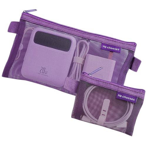 DEVENTORZ ポーチ 小さめ 2個セット トラベルポーチ ガジェットポーチ 小型 ガジェット ポーチ メイクポーチ 小さめ 化粧ポーチ ミ