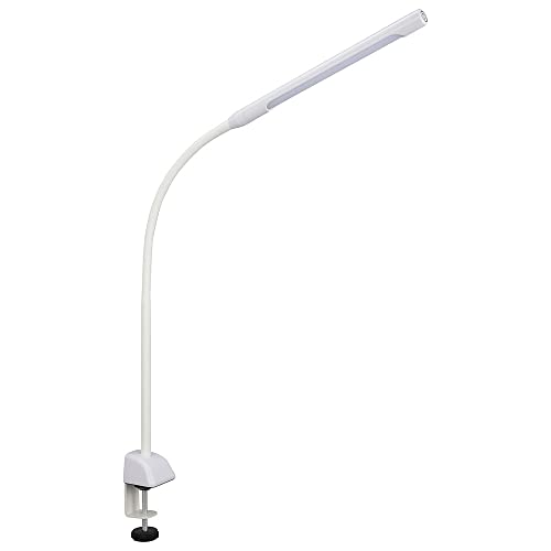 コンテンポラリーホワイト/長さ31cm、幅2cm、高さ54cm/OAL-LD42AG-W・Color:ホワイト・パッケージ個数:1・ 特 長 ● 100%/70%/30%の3段階調光機能付き● タッチ式センサーで点灯/消灯/調光の切り換えができます● 光が必要な場所に届くフレキシブルアーム● 多重影を大幅に軽減し、やさしいあかりで目が疲れにくい● まぶしさや照射面の反射を軽減、学習や読書におすすめ● LED使用で省エネ蛍光灯タイプと比較した場合● 本体カラーはホワイト・ 仕 様 ■ 定格:AC100V 50/60Hz■ 使用光源:チップ型LED使用交換不可■ 光源色:昼光色■ 平均演色評価数:Ra82■ 照度:約1000ルクス直下35cmの高さ■ 全光束:約350ルーメン■ 消費電力:約5.5W■ エネルギー消費効率:約63.6 lm/w・■ スイッチ:タッチ式スイッチ■ 調光:3段階調光100%、70%、30%■ 電源コード長:約1.6m■ 使用場所:屋内用■ クランプ取付可能幅:10mm~38mm以下■ 本体寸法:セード長31cm、アーム●100%/70%/30%の3段階調光機能付き ●タッチ式センサーで点灯/消灯/調光の切り換えができます ●光が必要な場所に届くフレキシブルアーム ●多重影を大幅に軽減し、やさしいあかりで目が疲れにくい ●まぶしさや照射面の反射を軽減、学習や読書におすすめ ●LED使用で省エネ蛍光灯タイプと比較した場合