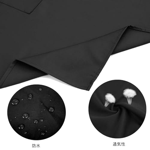 DFsucces エプロン 前掛け 腰下サロン 調理エプロン 飲食店 厨房 業務用 仕事用 家庭用 男女兼用 ショート