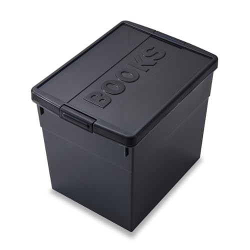 イセトウIsetou同人誌収納ケースA4サイズダークスモーク中身が見えにくいブックエンド付きスタッキング..