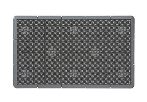 山崎産業Yamazaki Sangyo日本製玄関マット 泥落とし コンドル 泥っぷマット グレー #3 45×75cm 水洗い ..