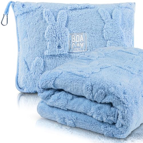 BOACAY 飛行機、車で使える旅行用子供向けブランケット - 柔らかい子供用スローブランケット - 女の子..