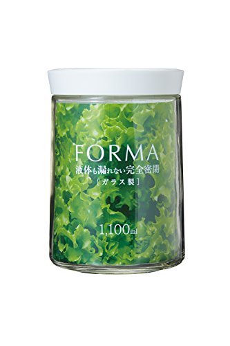 アスベル 密閉ガラスポット フォルマ ホワイト MG-1100