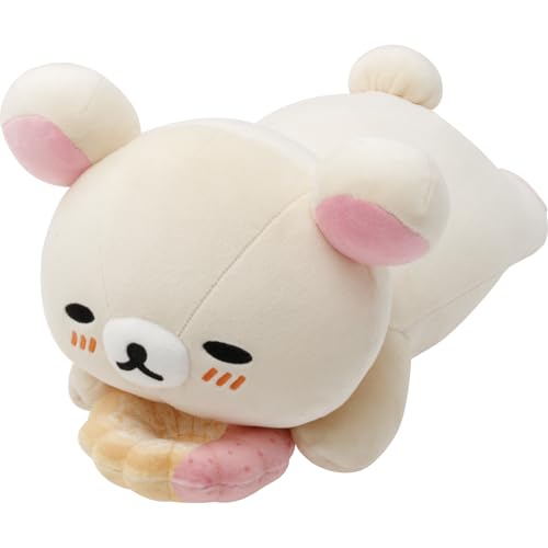 サンエックスSan-X リラックマ ｢リラックマ×ミスタードーナツ｣ ドーナツまくまくクッション コリラックマストロベリーカスタードフレンチ M
