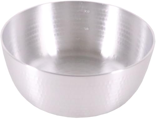 アルミ 打出 ヤットコ鍋目盛付21cm