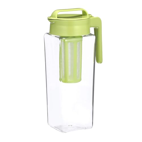 岩崎工業 ラストロウェア タテヨコ茶こし付スクエアピッチャー 茶こし付き 麦茶ボトル 横置き 取って付き 熱湯対応 広口 2.1L 日本製 K-