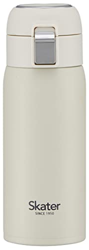 スケーターSkater 保温 保冷 真空二重構造 直飲み ステンレス マグボトル ワンタッチオープン 350ml くすみグレー STOT3-A