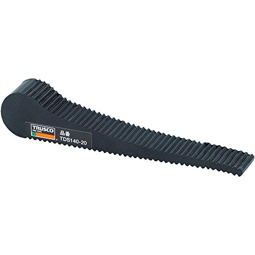 トラスコ中山TRUSCO ドアストッパー 天然ゴムタイプ ブラック 全長142mm TDS140-20