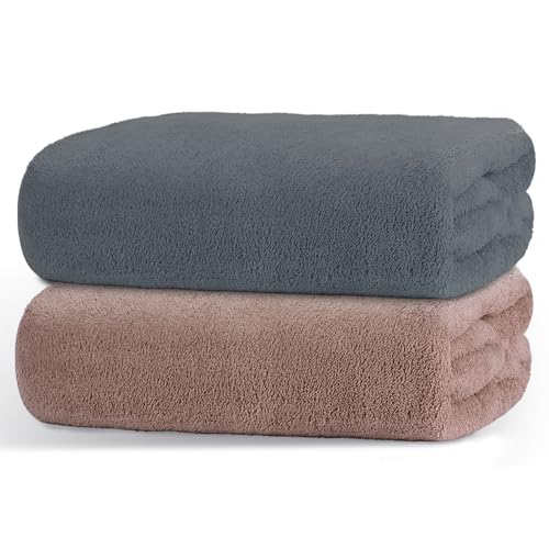 バスタオル 超大判 90×180cm 2枚セット マイクロファイバー ホテル仕様 大判 タオル ふわふわ 柔らかい 肌触り ばすたおる 瞬間吸水