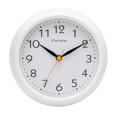 Formiaフォルミア バスクロック 防水 大画面 お風呂用 キッチン用 壁掛け時計 置き掛け兼用 アナログ ..