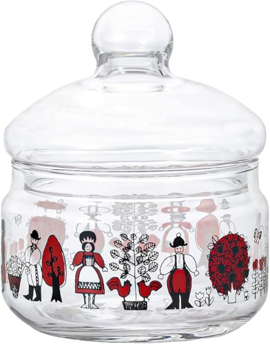 アデリアADERIA アデリアレトロ ボンボン入れ 360 おとぎ話 化粧箱入 日本製 1920 保存容器 昭和 レトロ ガラス キャニスタ