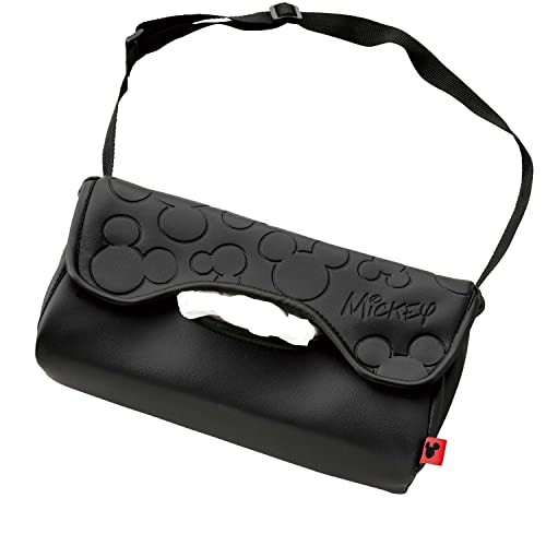 ボンフォームBONFORM ティッシュカバー ファンシー みつまるレザー ミッキー ブラック 7248-05BK