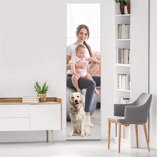 全身鏡 姿見鏡 どこでも貼れる割れない鏡 壁掛け ミラー 貼る鏡 アクリルミラー 飛散防止 穴あけ不要 ..