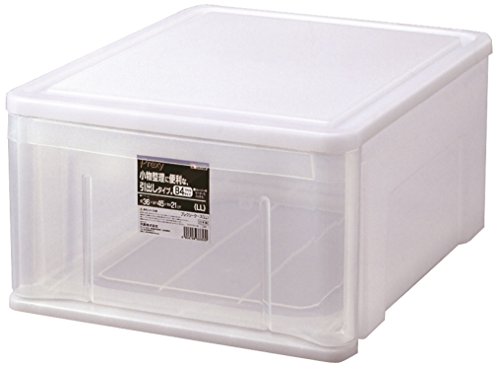 天馬Tenma 中身が見えるシンプルな小物収納ケース 日本製 プレクシーケース 積み重ねて使用できる収納ボックス 引き出し クリアケース 色 ク