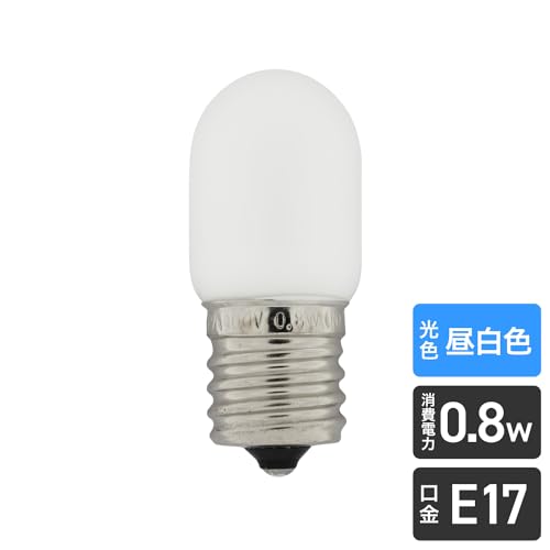 エルパ ELPA LEDナツメ形 LED電球 照明 E17 100V 0.8W 昼白色 屋内用 LDT1N-G-E17-...