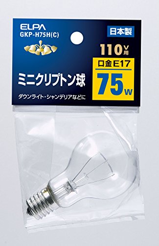 エルパELPA ミニクリプトン球 GKP-H75HC