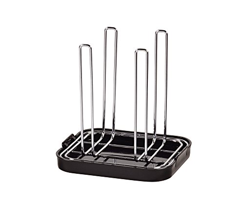 パール金属 シンプルストレージ ペットボトル・グラス スタンド ブラック HB-1145