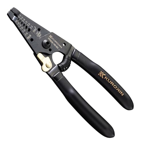 樂天商城 - フジ矢 ワイヤーストリッパA型 165mm 黒金・バネ付 PP323A-165-BG