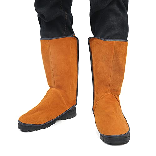 防炎足カバー 溶接用 シューズカバー フットカバー 溶接 ロング 足カバー 作業用 1足 保護具 厚め 電気..