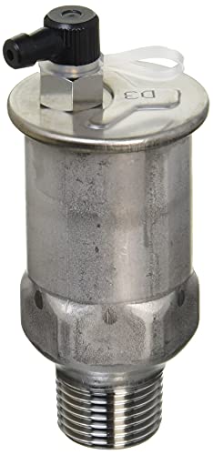 -/呼び径A:15 呼び径B:1/2/TA18ML15A・Size:呼び径A:15 呼び径B:1/2・パッケージ個数:1・呼び径A:15・呼び径B:1/2・高さmm:89・最高許容圧力MPa:0.01~0.3・使用温度範囲℃:100コンパクトでわずかなスペースにも取り付けが可能なステンレス製エアーベントです。 優れた耐食性・耐久性です。 継手にビニールホースを取り付け排水溝まで導くことで、万が一の故障でも水漏れを防止することができます。 キャップが振動によって締まり、生じる排気障害をキャップ止めを設けることにより防止できます。 水道法基準適合品です。 キャップ止めの先端を外し、キャップを締めることにより、水漏れを止めることができます。 温水ボイラ・給湯器。