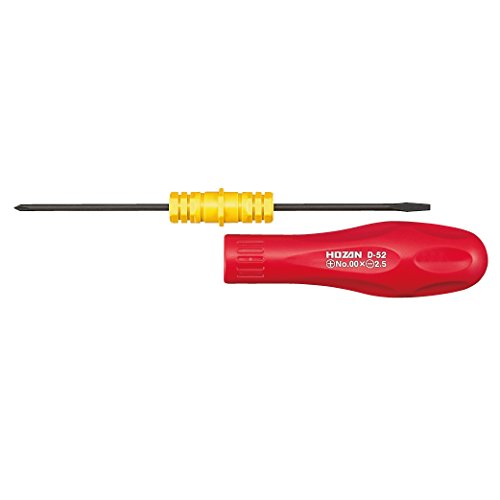 ホーザンHOZAN 差替ドライバー 万能差替ドライバー プラス、マイナスの差替 +No、00 -2.5×0.4mm D-52