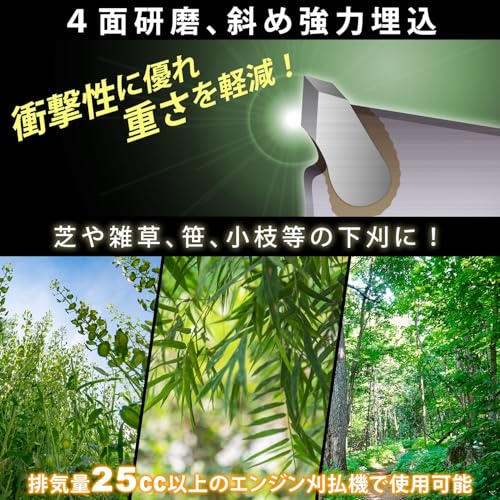 山善YAMAZEN 草刈用 チップソー 10枚組 外径255mm×40枚刃 替え刃 軽量 草刈機 刈払...