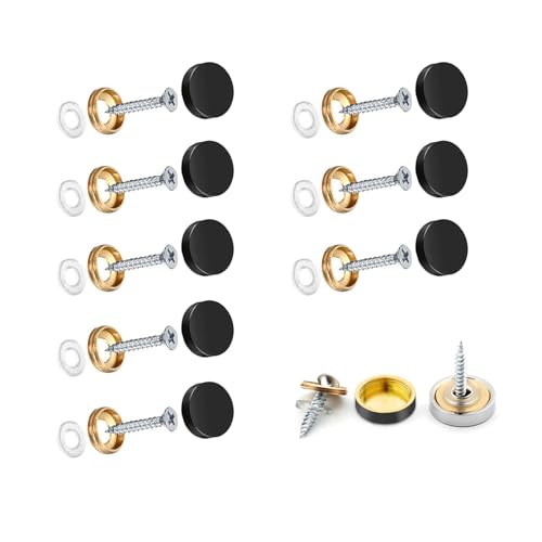 Wopanxye 8個入 飾りビス ミラーネイル 化粧ビス 鏡止め 飾りビスキャップ ミラースクリューネイル ス..